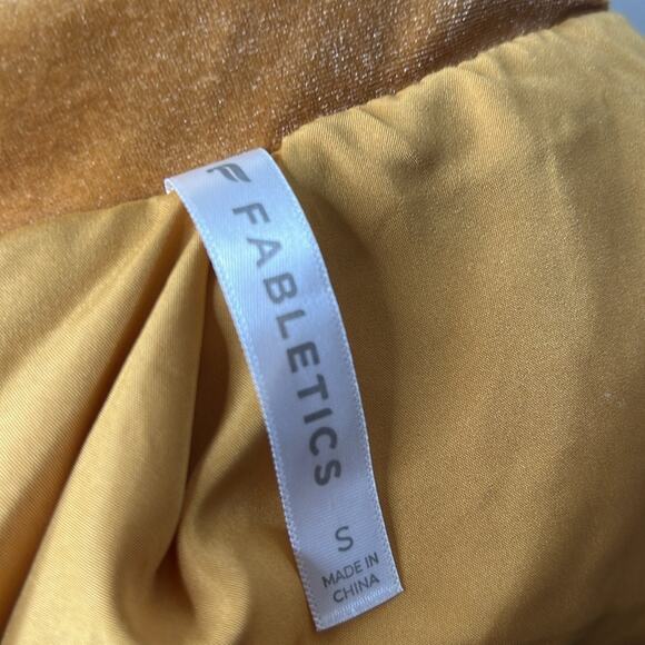 Fabletics Light Honey Wonder Velour Cropped Puffer Jacket - Picture 7 of 12